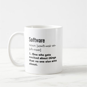 Funny Best Software Engineer Definition Gift Koffiemok