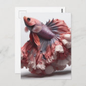 Funny Betta Fish Mode Briefkaart (Voorkant / Achterkant)
