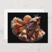 Funny Betta Fish Mode Briefkaart (Voorkant / Achterkant)