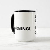 Funny Beware van de Crazy Cat Lady Mok (Voorkant links)