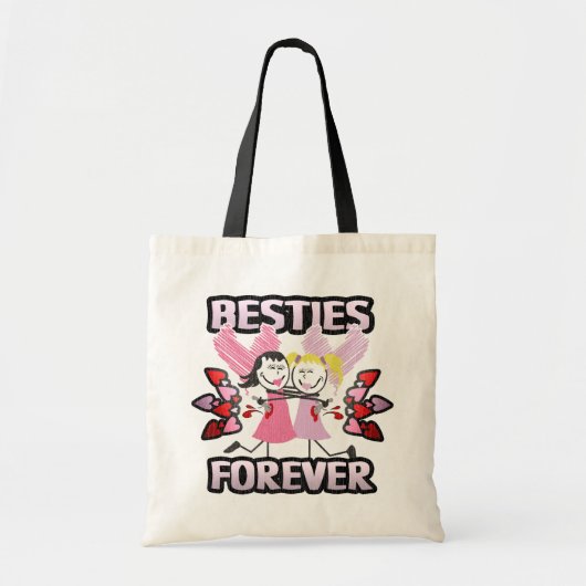 Funny BFF Best Friends Forever Tote Bag (Voorkant)