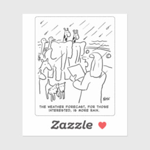 Funny Bible Study of Biblical Story of Noah's Ark Sticker
