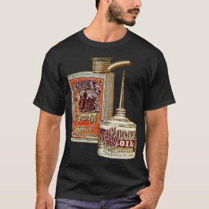 Funny Bicycle  Sperm Oil Cans Bicycling T-shirt
