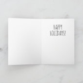 Funny Biden Harris Blue Kerstmis Kaart (Binnen)