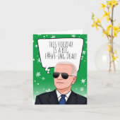 Funny Biden Kerstmis: Deze feestdag is een grote d Kaart (Gele Bloem)