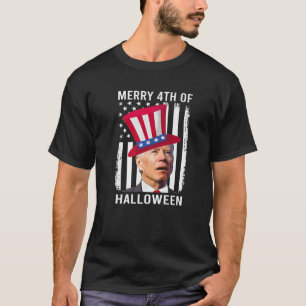 Funny Biden Merry Happy 4 juli Halloween T-shirt