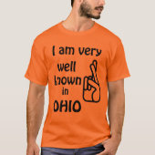 Funny bien connu dans l'Ohio Raglan T-shirt (Devant)