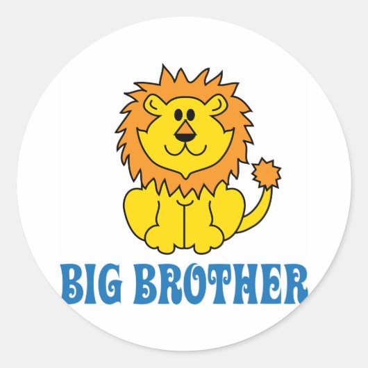Funny Big Brother Ronde Sticker (Voorkant)