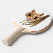 Funny Big Eye d Kitty Cat Tafeltennisbatje (Voorkant Gekanteld)