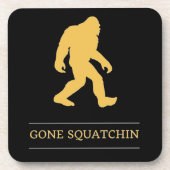 Funny Big Foot Gone Squatchin Sasquatch Drankjes Onderzetter (Voorkant)