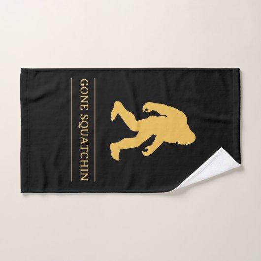 Funny Big Foot Gone Squatchin Sasquatch Handdoek (Handdoek)