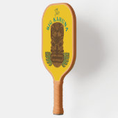 Funny Big Kahuna Tiki Mask Vaderdag Pickleball Paddle (Links)