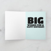 FUNNY BIG MAAR VROUW HAPPY BIRTHDAY KAART (Binnen)