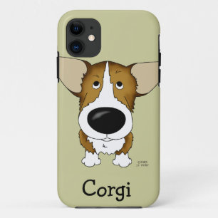 Funny Big Nose Corgi iPhone 11 Hoesje