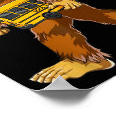 Funny Bigfoot Bus Driver Sasquatch School Bus Love Poster (Hoek)