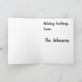 Funny Bigfoot carte de voeux de Noël (Intérieur)