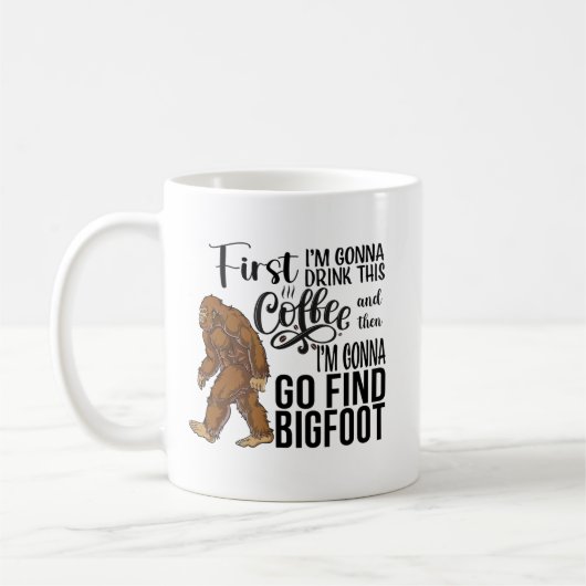 Funny Bigfoot Coffee Mok (Links)