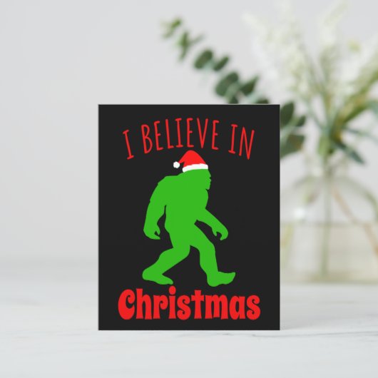 Funny Bigfoot geloof ik in Kerstmis (Staand voorkant)