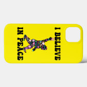 Funny Bigfoot geloof ik in vrede Case-Mate iPhone Case (Achterkant (horizontaal))