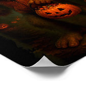 Funny Bigfoot Halloween Poster (Hoek)