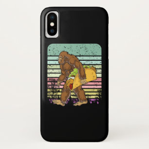 Funny Bigfoot Holding A Taco iPhone X Hoesje