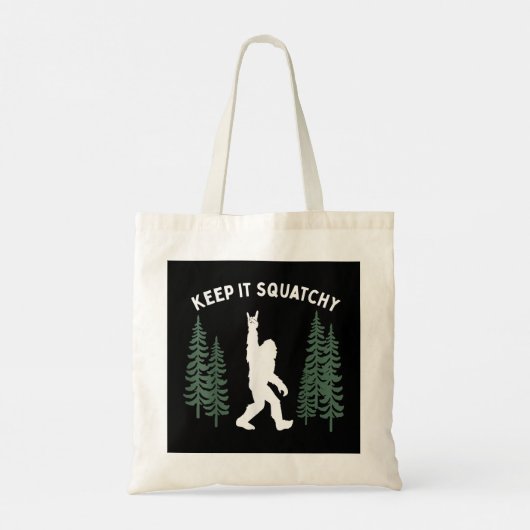 Funny Bigfoot hou het Squatchy Squatch Tote Bag (Achterkant)