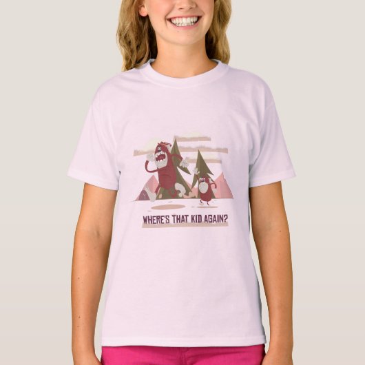 Funny Bigfoot mama T-shirt (Voorkant)