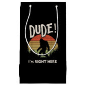 Funny Bigfoot Man I m'n Hier Camping & Hiking Klein Cadeauzakje (Voorkant)