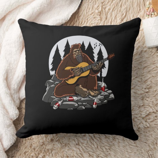 Funny Bigfoot Mountain Camping Hiking Kussen (Deken)