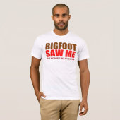 funny Bigfoot paranormal T-shirt (Voorkant volledig)