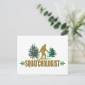 Funny Bigfoot, Sasquatch Briefkaart (Staand voorkant)