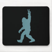 Funny Bigfoot Sasquatch Peace Sign Big Foot Squatc Muismat (Voorkant)