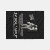 Funny Bigfoot Sasquatch Space Sasquanaut Fleece Deken (Voorkant (Horizontaal))