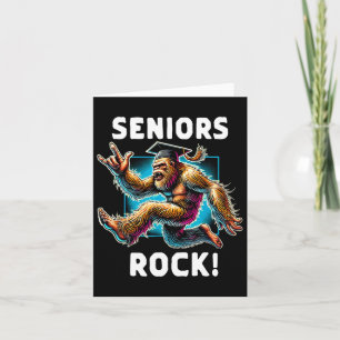 Funny Bigfoot Seniors Rock Afstuderen CL van 2025 Kaart