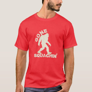 Funny Bigfoot T-shirt Design, Gone Squatchin T-shi