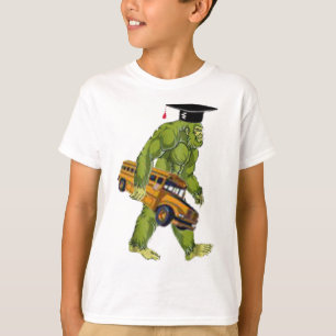 Funny Bigfoot Terug naar School Shirt Gift for Kid