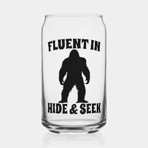 Funny Bigfoot - Vloeiend in Verbergen en zoeken Blikvorm Glas