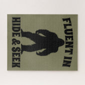 Funny Bigfoot - Vloeiend in Verbergen en zoeken Legpuzzel (Horizontaal)