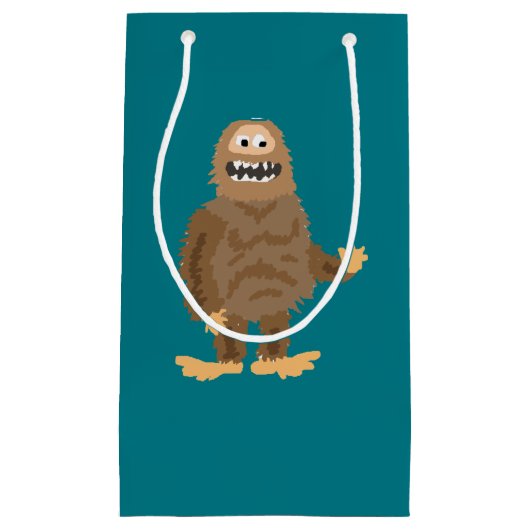 Funny Bigfoot Wave Original Art Klein Cadeauzakje (Voorkant)