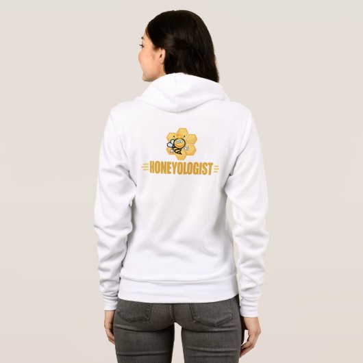 Funny bijen hoodie (Achterkant volledig)