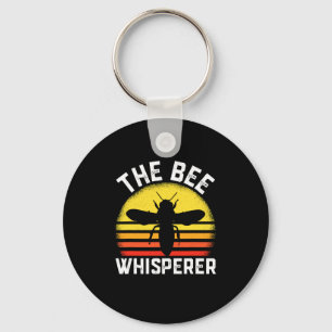 Funny bijenteelt Gift for bijenkorreb Retro bijen Sleutelhanger
