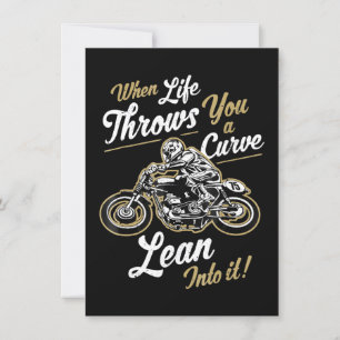 Funny Biker citeert Sarcastische Motorcycle Rider Kaart