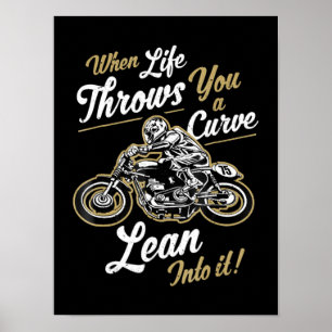 Funny Biker citeert Sarcastische Motorcycle Rider Poster
