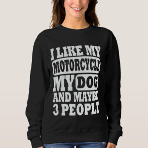 Funny Biker Shirt Ik hou van Mijn Motorfiets, Dog