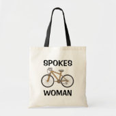 Funny Biking Mam Spokes Woman Tote Bag (Voorkant)