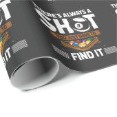 Funny Billard Quote Eight Ball Shot Cadeaupapier (Rol Hoek)