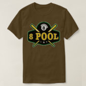 Funny Billiard 8 Ball Pool Billiard Player T-shirt (Design voorkant)