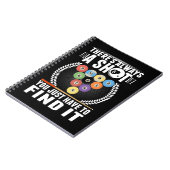 Funny Billiard Joke Snooker Pool Player Notitieboek (Linkerzijde)