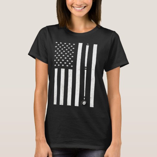 Funny Billiard Pool Player Table Game T-shirt (Voorkant)