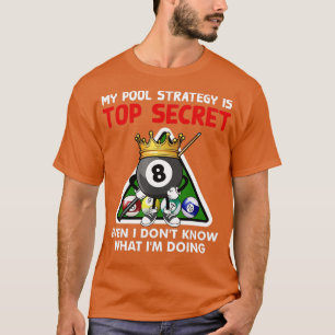 Funny Billiards Art voor mannen Billiards Pool P T-shirt